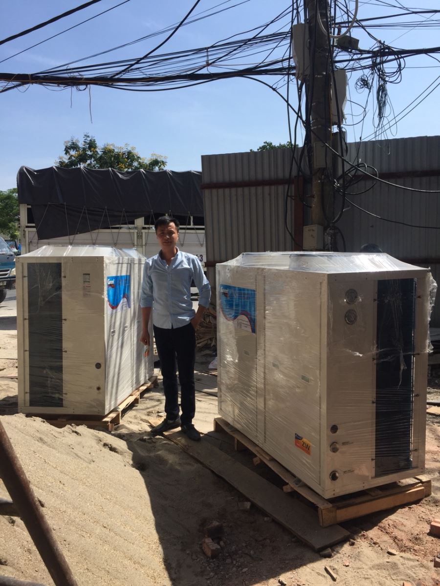 Máy bơm nhiệt không khí cho khách sạn - Ảnh 1
