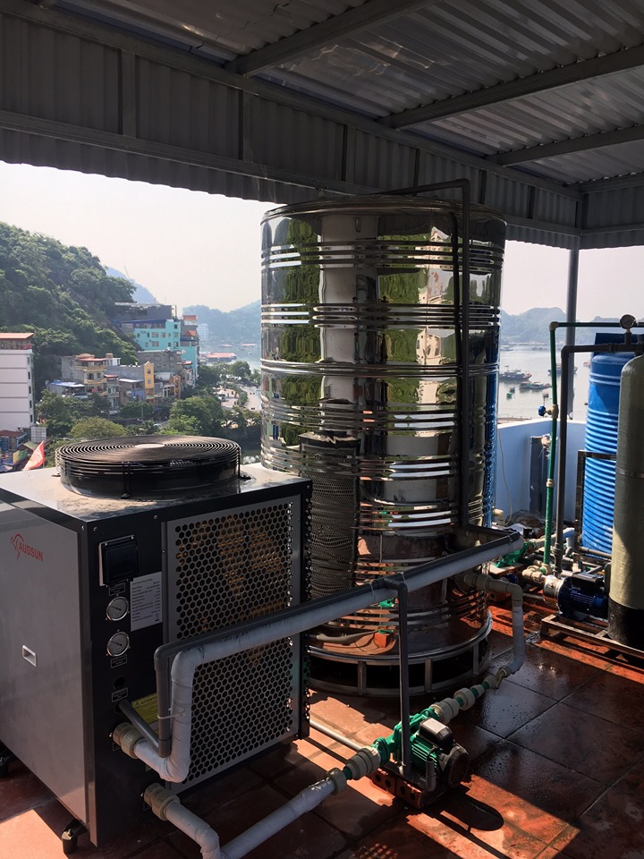 MÁY BƠM NHIỆT HEAT PUMP - MÁY NƯỚC NÓNG TỔNG CÔNG NGHỆ 4.0 TẠI QUẢNG NINH - Ảnh 2