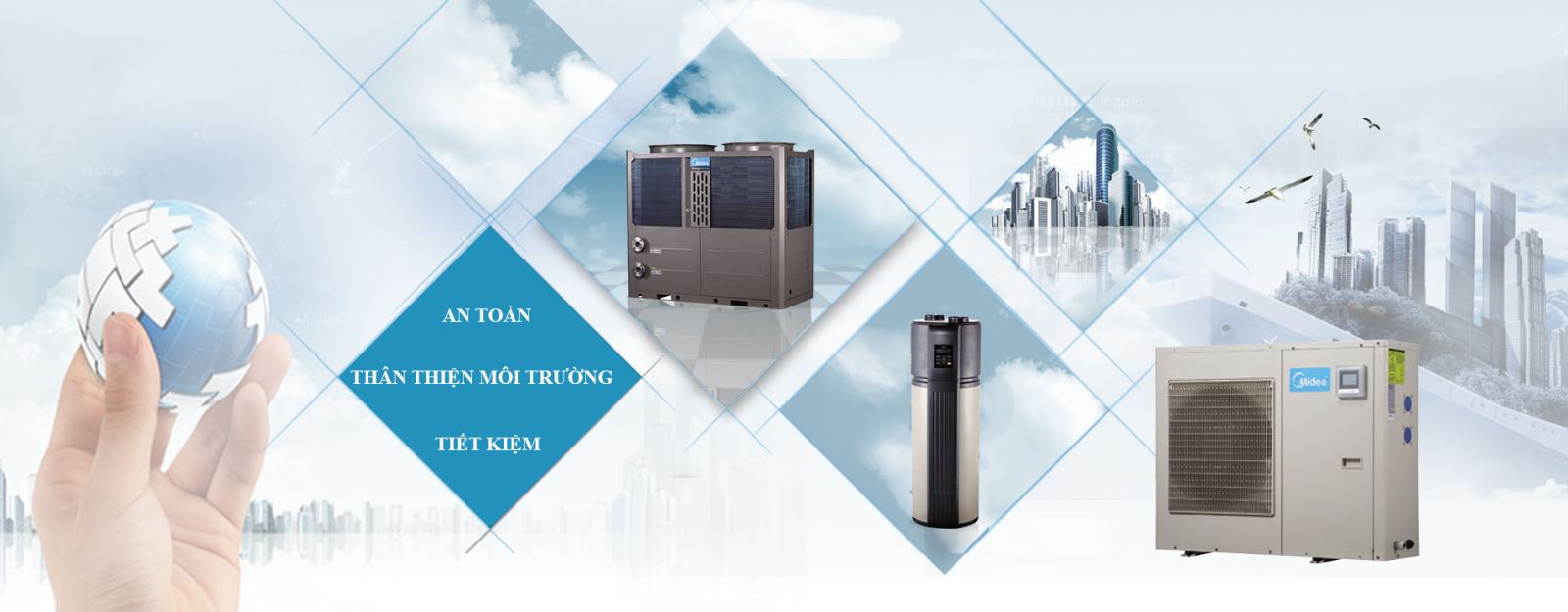 Máy nước nóng tổng dùng công nghệ bơm nhiệt Heat Pump - Giải pháp nước nóng hoàn hảo cho gia đình