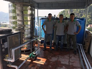 Máy bơm nhiệt cho khách sạn tại Hải Dương