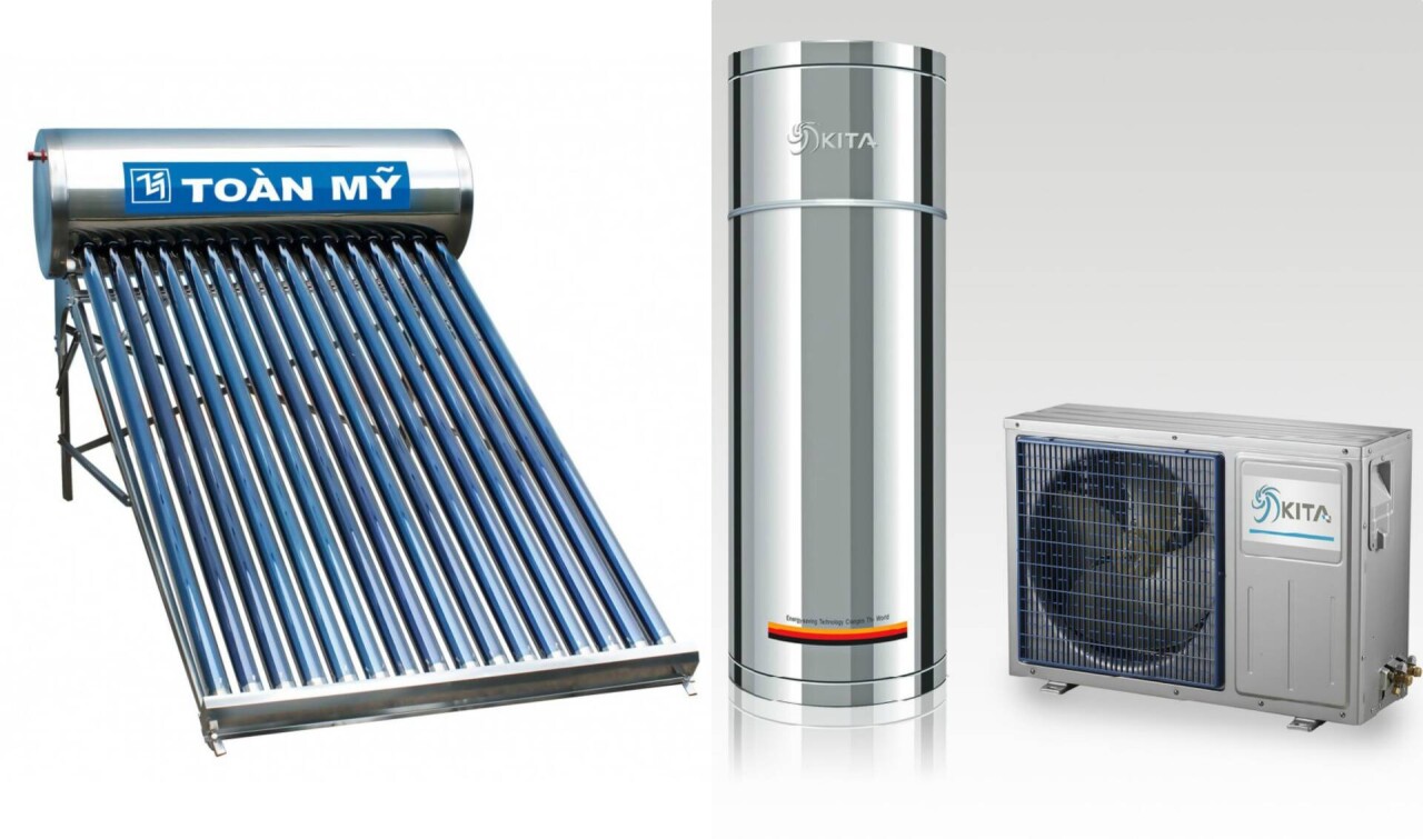 So sánh hiệu quả sử dụng máy bơm nhiệt Heat Pump với máy nước nóng năng lượng mặt trời