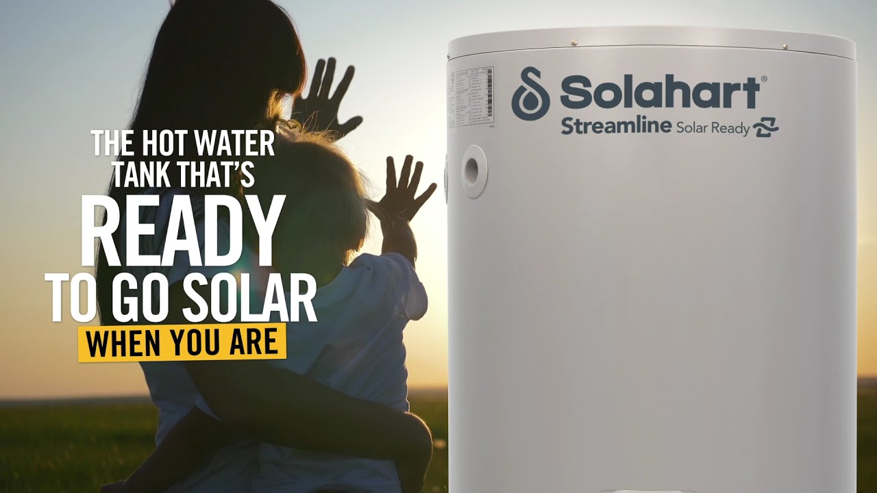 Solahart Streamline- Hệ Thống Nước Nóng Năng Lượng Mặt Trời Kiểu Tách Rời