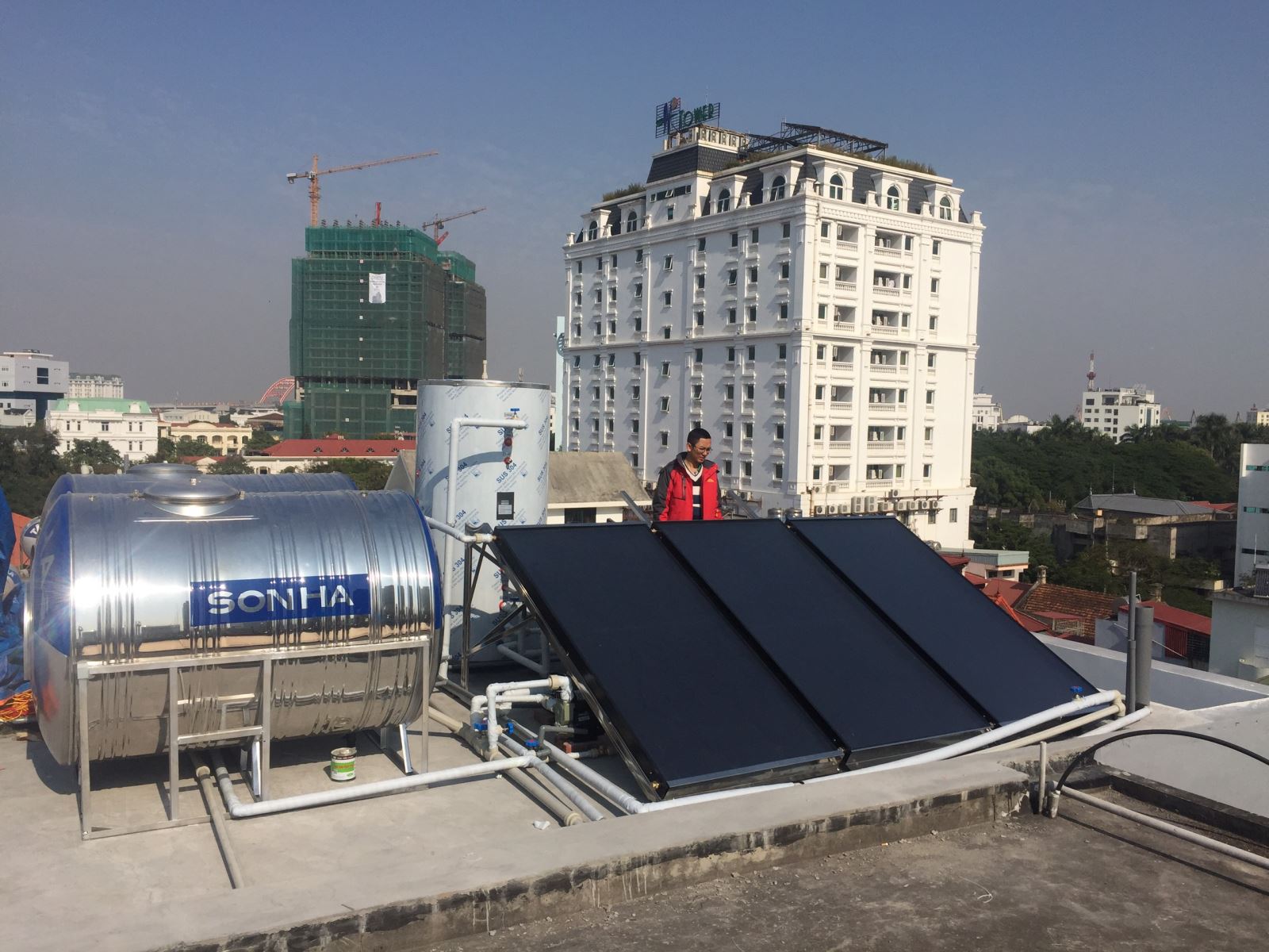 Thi công hệ thống nước nóng trung tâm ở đâu tốt nhất tại Hưng Yên
