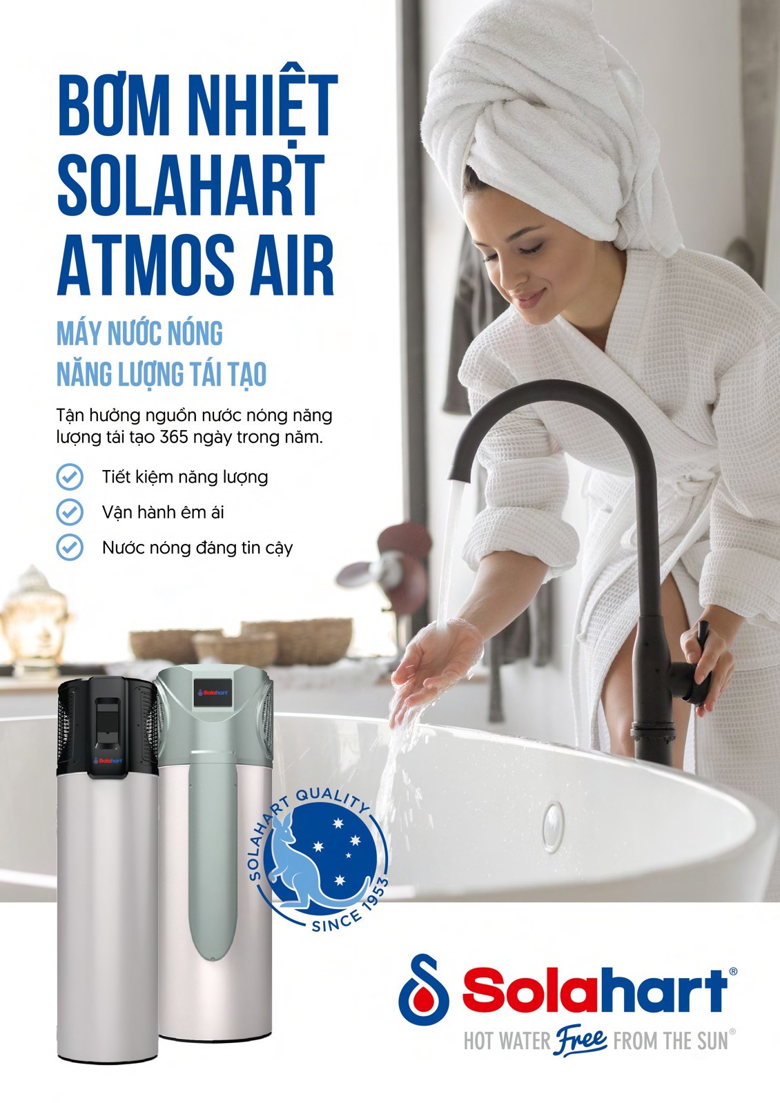 Tư vấn lắp đặt máy bơm nhiệt Solahart tại Hải Phòng